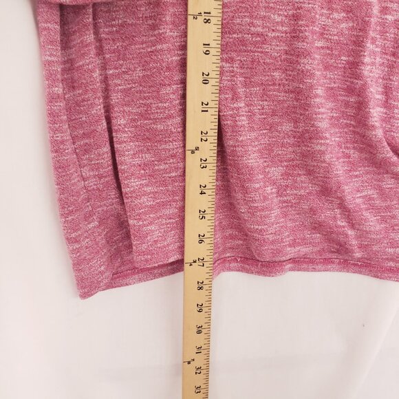 Terra & Sky Pink 3/4 Unique Sleeves Beaded V Neck Blouse Plus Size 0X (14w) - Picture 5 of 15